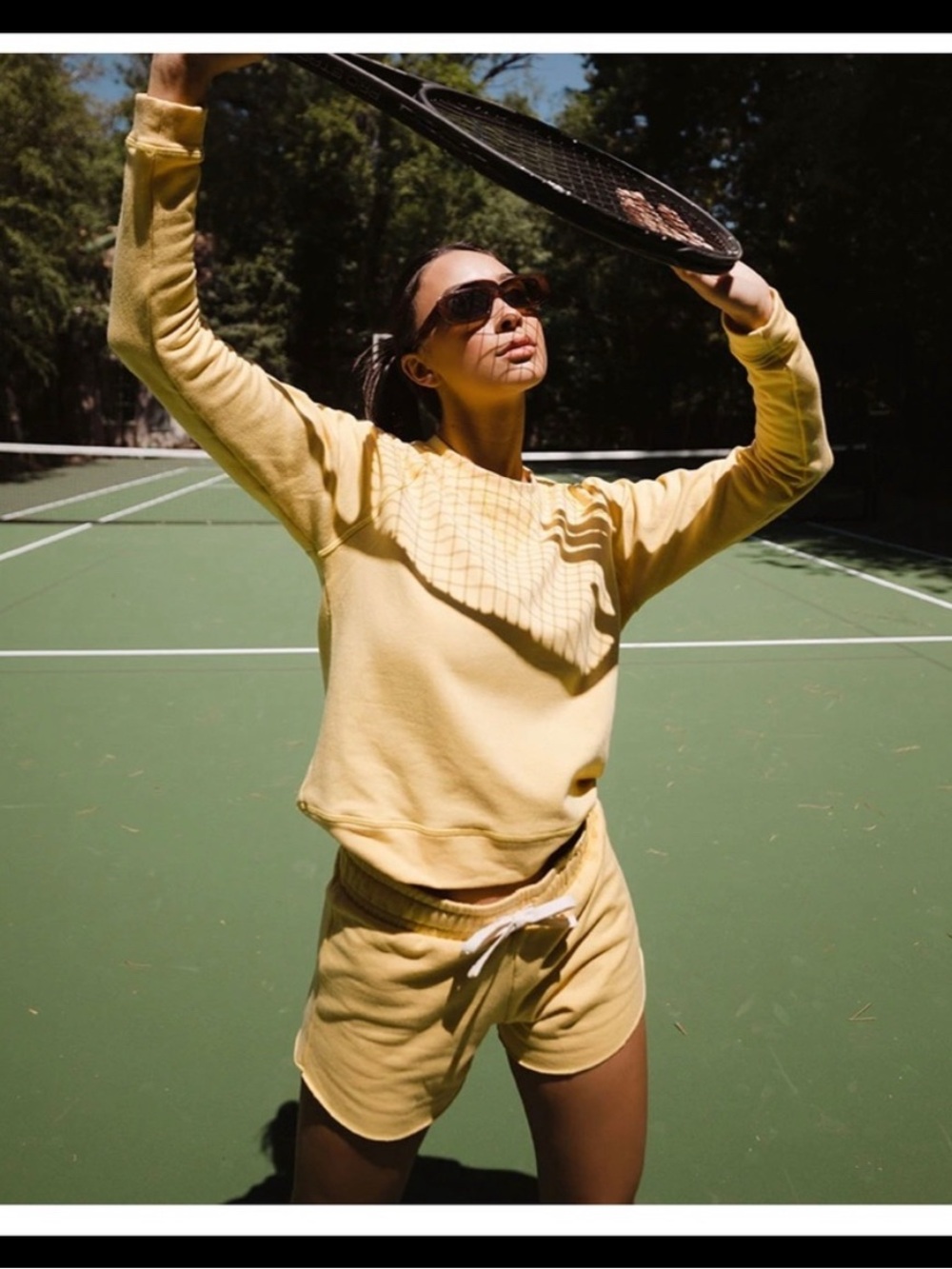 Albion Fit Yellow Crewneck Sweatshirt